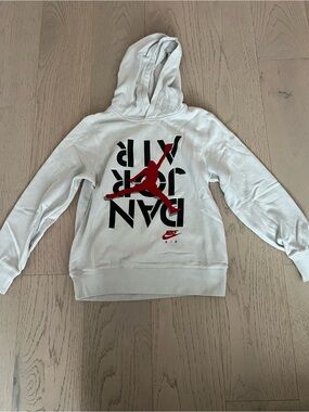 Jordan Light Gray Pullover Hoodie with Dark Gray Jumpman